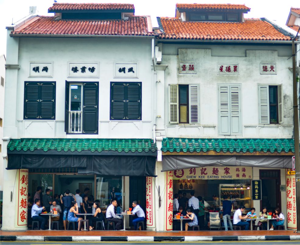 Chew Kee Eating House at 8 Upper Cross Street — diners enjoying soy sauce chicken at the original location