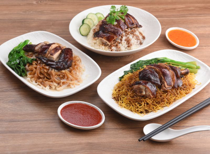 A simple family meal — braised chicken, vegetables, and rice